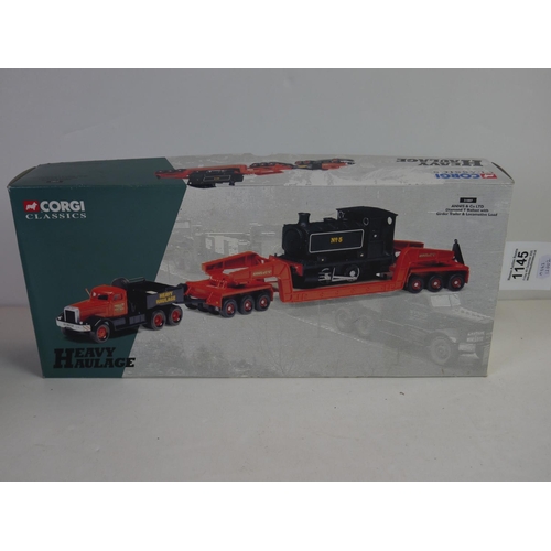 1145 - Three boxed Corgi Heavy Haulage diecast models to include 13501 G C Munton Foden S21 ‘Mickey Mouse’ ... 