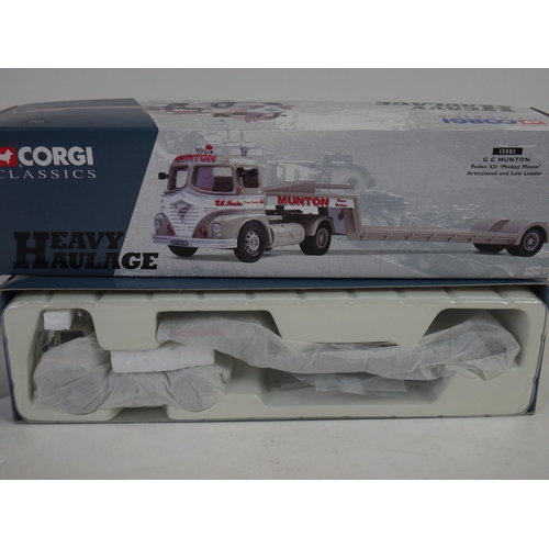 1145 - Three boxed Corgi Heavy Haulage diecast models to include 13501 G C Munton Foden S21 ‘Mickey Mouse’ ... 