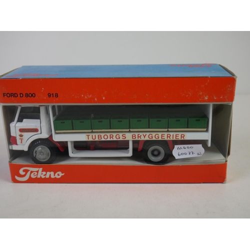 1150 - Four boxed 1/50 Teckno diecast haulage and construction models to include Scania L110, Ford D0810 91... 