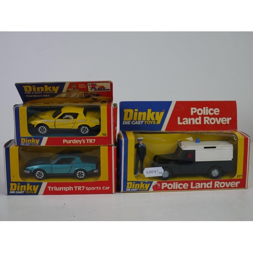 1151 - 10 Boxed Dinky diecast models to include 112 Purdy's TR7, 211 Triumph TR7 Sports Car, 282 Land Rover... 