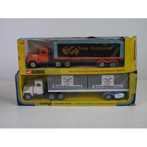 1152 - Five boxed Corgi diecast haulage models to include Corgi Major 1100 MACK Truck Trans-Continental Tra... 