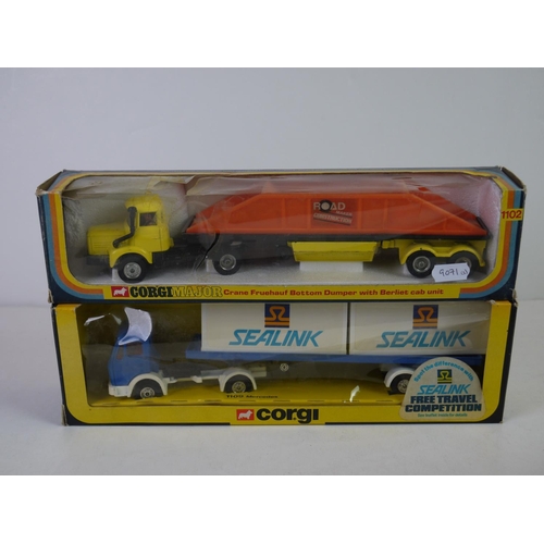 1152 - Five boxed Corgi diecast haulage models to include Corgi Major 1100 MACK Truck Trans-Continental Tra... 