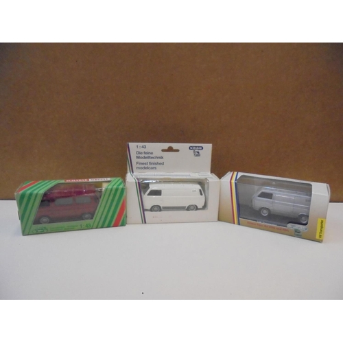 1162 - Eight boxed Schabak diecast models to include 3 x Volkswagen, 1040 Caravelle, 1042 VW Transporter x ... 