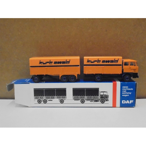 1166 - Six boxed Lion Car DAF  diecast haulage models to include 2 x 59 (Verbrugge/De Meuer & J v Reenen va... 