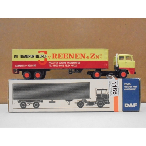 1166 - Six boxed Lion Car DAF  diecast haulage models to include 2 x 59 (Verbrugge/De Meuer & J v Reenen va... 