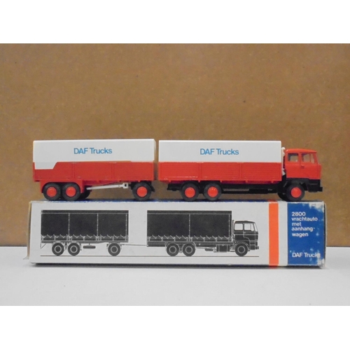 1166 - Six boxed Lion Car DAF  diecast haulage models to include 2 x 59 (Verbrugge/De Meuer & J v Reenen va... 