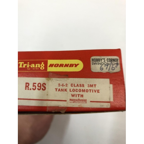 220 - Three boxed Triang Hornby OO gauge locomotives to include R357 AIA-AIA Diesel Electric Loco, R59S 2-... 