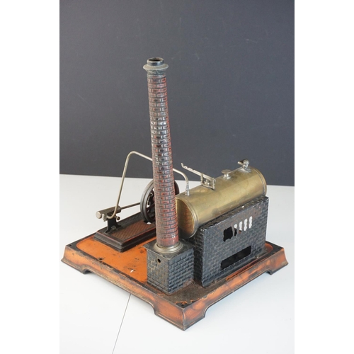 268a - C Doll Stationary Steam Engine with boiler, used but good condition, faded base, base 10