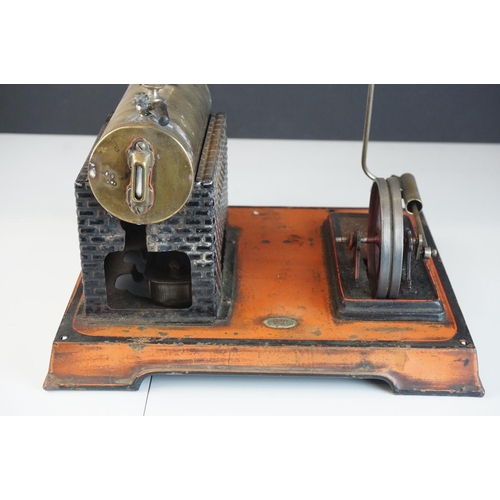 268a - C Doll Stationary Steam Engine with boiler, used but good condition, faded base, base 10