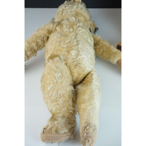 360 - Three early mid 20th C soft toys to include Dean Rag Book Polar Bear and 2 x straw filled bears