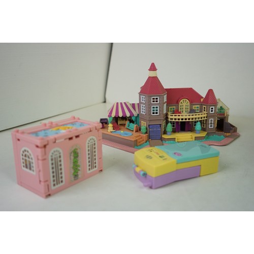 346 - 14 x  playworn Bluebird & Mattel Polly Pocket sets, unchecked for completeness.