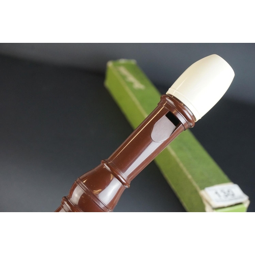 130 - Boxed ' Dolnetsch ' Recorder, 32cms long