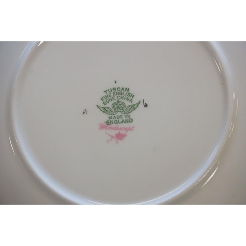 169 - Tuscan ' Windswept ' Part Dinner and Tea Service including Dinner Plates, Side Plates, Tea Plates, C... 