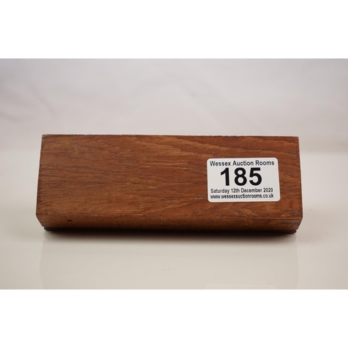 185 - Original Teak and Bolt taken from H.M.S. Trincomalee, launched 1817, 14cms long