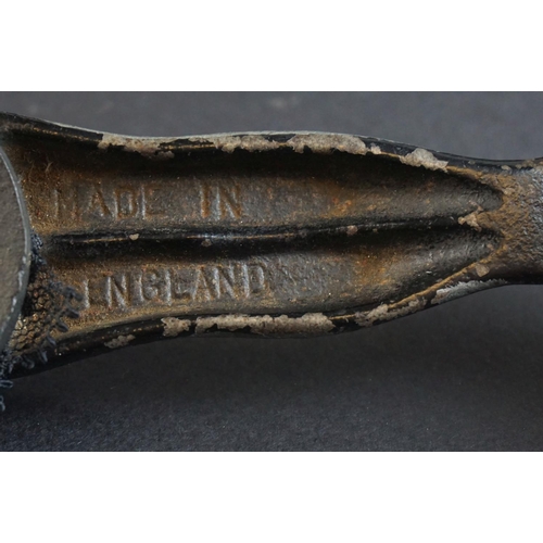 76 - Early 20th century Cast Metal Desk Ornament in the form of a Ladies Pair of Legs wearing Stockings, ... 