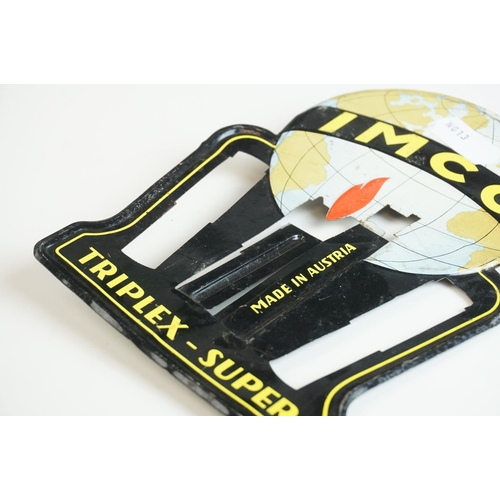88 - Mid 20th century Advertising Metal ' Imco Triple-Super ' Lighter Shop Display Stand, 15.5cms high