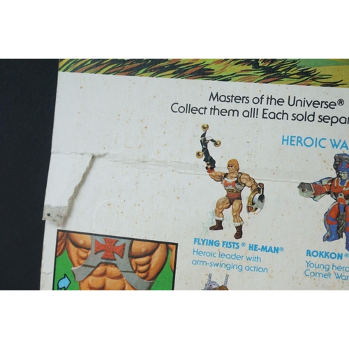 1 - He Man – Carded original Mattel He-Man Masters of the Universe He-Man action figure, tears and bends... 