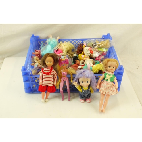 105 - 30 + Playworn contemporary dolls to include Blue Box, Hornby, Newlifier, etc