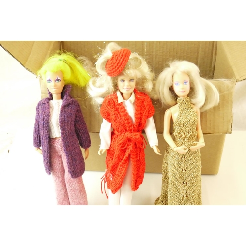 109 - 12 x Playworn contemporary dolls to include MB, 8 x Hasbro Jem and the Holograms and 2 x Mattel Barb... 