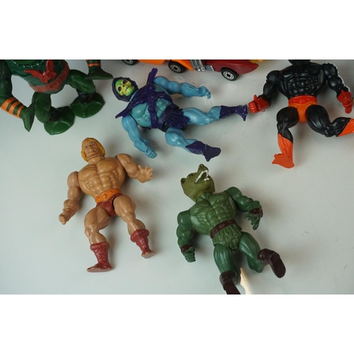 2 - 12 x Playworn circa 80’s action figures to include Kenner The Real Ghostbusters Egon, 6 x Mattel He-... 