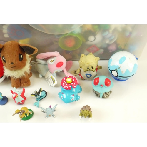 39 - Large quantity of plastic and plush Pokemon figures