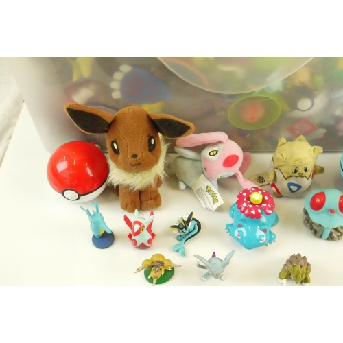 39 - Large quantity of plastic and plush Pokemon figures