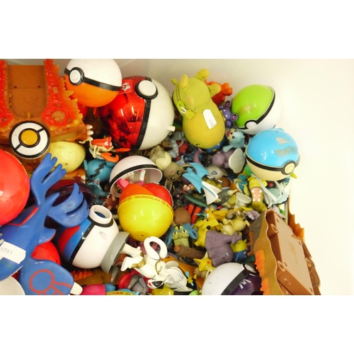 39 - Large quantity of plastic and plush Pokemon figures