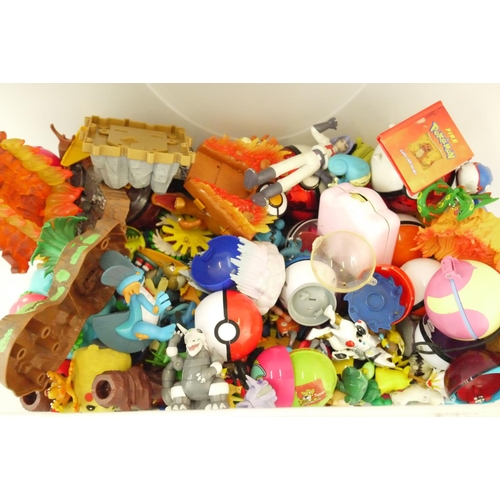 39 - Large quantity of plastic and plush Pokemon figures