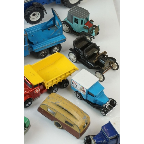 4 - Quantity of circa 1960/70s play worn diecast models to include Matchbox Models of Yesteryear, Dinky ... 