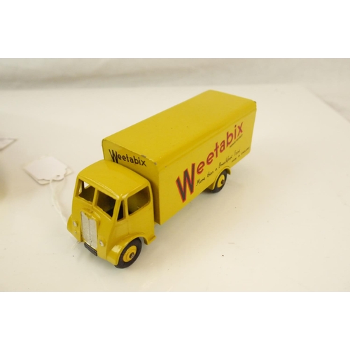 40 - Playworn Corgi diecast Supertoys Guy with Weetabix decals (contempory), in VG condition plus playwor... 