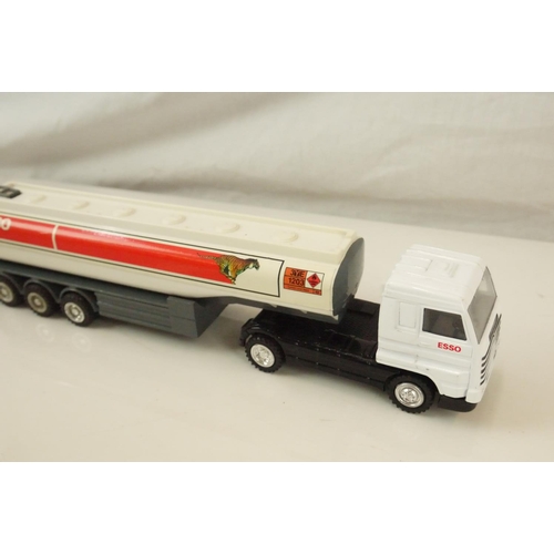 42 - Five boxed diecast haulage models to include 2 x Corgi Scammel Contractors, Esso Road Tanker, Carara... 