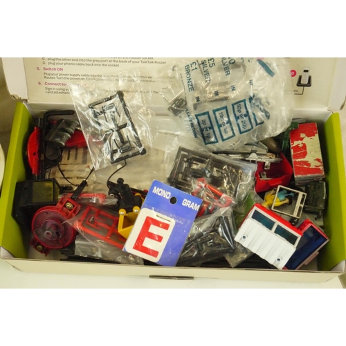 46 - Large quantity of Tonka wheel, plus plastic figures and accessories, and Corgi Sikur, Dinky, etc rel... 