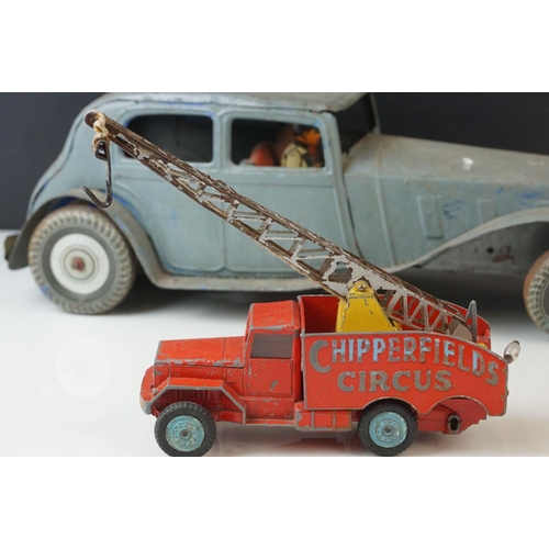 5 - Collection of early - mid 20th C tin plate and diecast models to include Wells O London tin plate, C... 