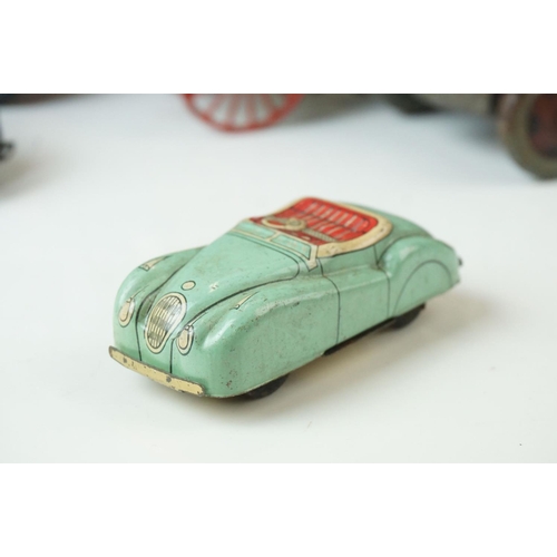 5 - Collection of early - mid 20th C tin plate and diecast models to include Wells O London tin plate, C... 