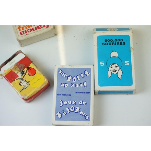 6 - Collection of vintage playing cards and card games to include Jaques Snap and Jaques Happy Families,... 