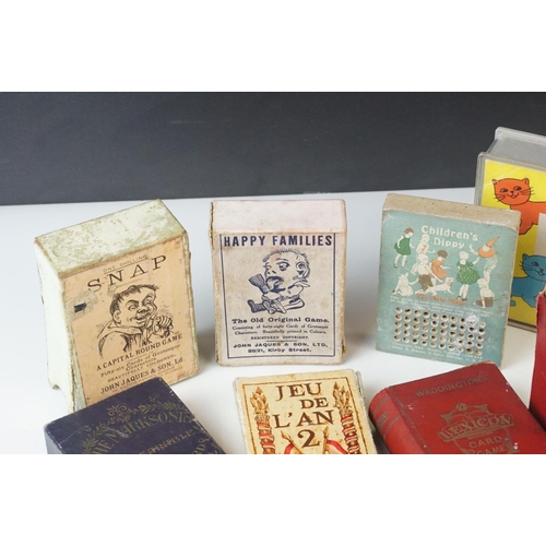 6 - Collection of vintage playing cards and card games to include Jaques Snap and Jaques Happy Families,... 