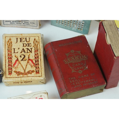 6 - Collection of vintage playing cards and card games to include Jaques Snap and Jaques Happy Families,... 