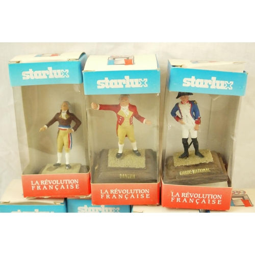 65 - Five original Elastolin Native American figures plus 7 x boxed Starlux La Revolution Francaise figur... 