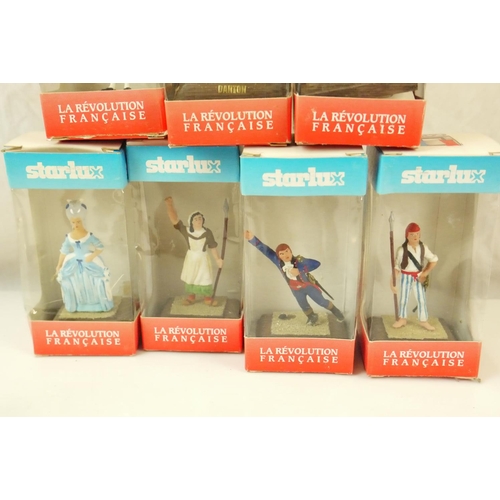 65 - Five original Elastolin Native American figures plus 7 x boxed Starlux La Revolution Francaise figur... 