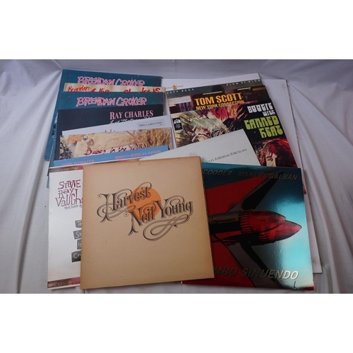 100 - Vinyl - Rock, Pop, Folk collection of approx 60 LP's to include Carly Simon, The Byrds, The Cure, Je... 