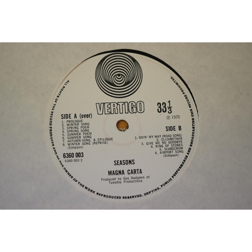 107 - Vinyl - Magna Carta Seasons (Vertigo 6360 003) Vertigo swirl label, no Vertigo inner.  Sticker remov... 