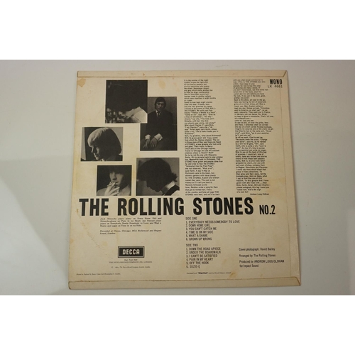 112 - Vinyl - Rolling Stones No.2 (Decca LK 4661) Red Decca unboxed label, Blind Man text.  Sleeve & Vinyl... 