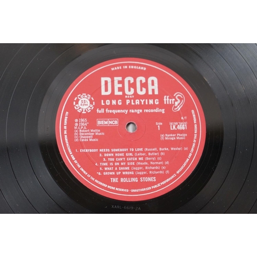 112 - Vinyl - Rolling Stones No.2 (Decca LK 4661) Red Decca unboxed label, Blind Man text.  Sleeve & Vinyl... 