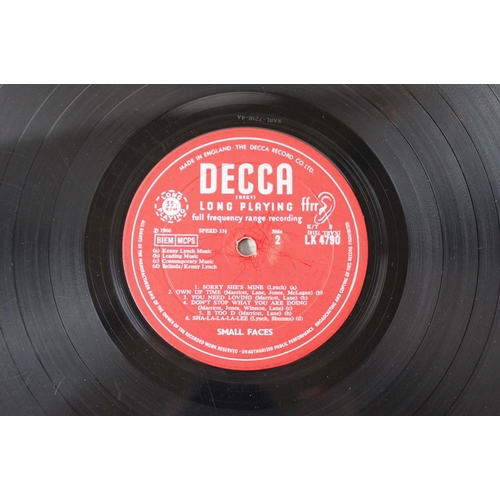 113 - Vinyl - Small Faces Self Titled (Decca LK 4790) Red Decca unboxed label.  Sleeve & Vinyl VG-