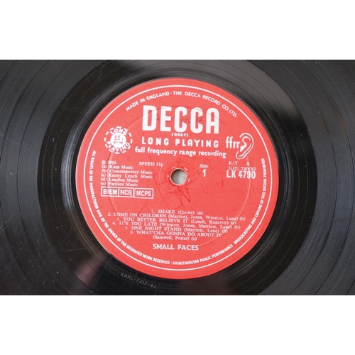 113 - Vinyl - Small Faces Self Titled (Decca LK 4790) Red Decca unboxed label.  Sleeve & Vinyl VG-