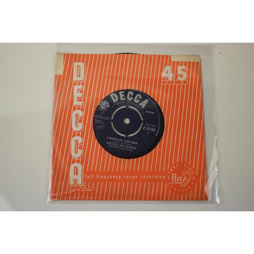 117 - Vinyl - Rolling Stones Two early 45's and an EP to include I Wanna Be Your Man (F11764) hard to find... 