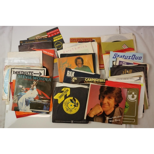 118 - Vinyl - Rock & Pop collection of around 60 45's to include James Brown, Small Faces, T Rex, Wings, F... 