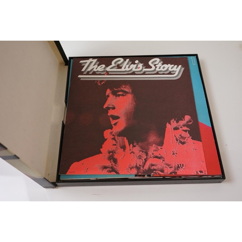 119 - Vinyl - Elvis Presley collection of 17 re-release LP's plus a Readers Digest box set.  Sleeves & Vin... 