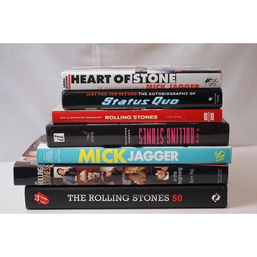 123 - Memorabilia - A Collection of 7 books to include 6 on the Rollings Stones & Mick Jagger, plus one on... 