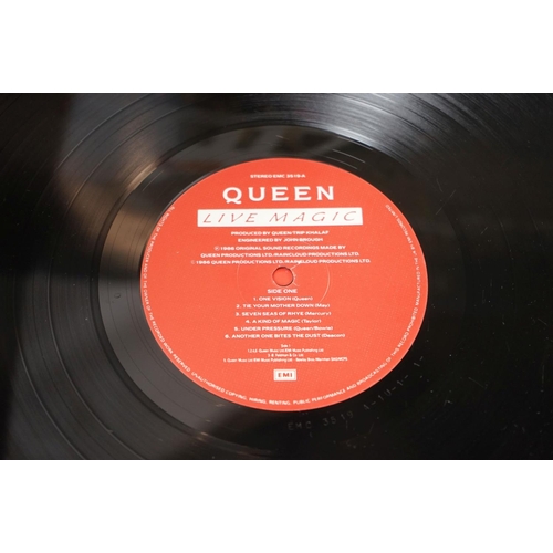 129 - Vinyl - Queen collection of 5 LP's to include A Kind Of Magic,, The Works, Live Magic, News Of The W... 